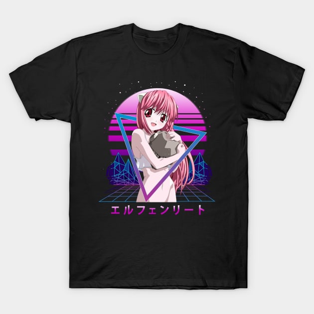 Visions Of Nyu Evolving Characters In Elfen Lied Manga T-Shirt by Super Face